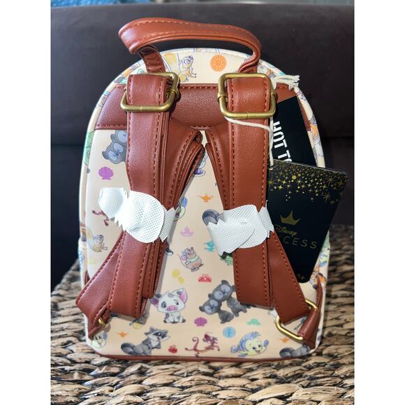 Disney Loungefly Princess Sidekicks Mini Backpack Pascal Meeko - Picture 4 of 5